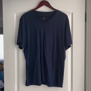Men’s alfani vneck navy stretch T-shirt